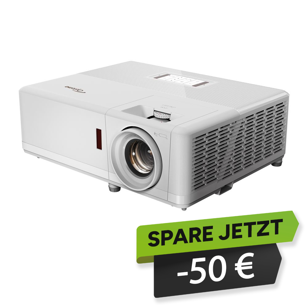 Optoma ZH507+ – Brillante Full HD Laser-Projektion für beeindruckende Präsentationen in großen Räumen  (Spare 50€ beim Checkout)