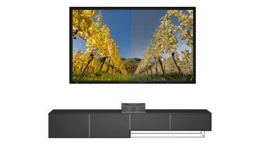 AV Stumpfl Decoframe Ambiance 16:9 Tageslicht Rahmenleinwand